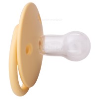 پستانک تکی سیلیکونی سایز 6 -18 ماه رنگ زرد فاقد جعبه بیبز Bibs