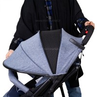 کالسکه چمدانی baobaohao مدل k2 رنگ طوسی