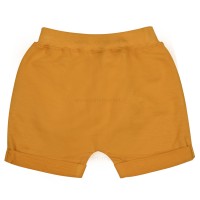 تیشرت شورت پسرانه طرح دایناسور رنگ خاکیRaboo