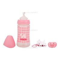 ست پیچازی شیشه شیر پستانک گیره پستانک سواوینکس Suavinex کد 3800225