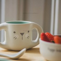 ست غذاخوري 5 تکه طرح خرگوش رنگ سبز سواوینکس Suavinex