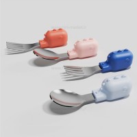 ست قاشق و چنگال رنگ آبي هی اور شی Heorshe