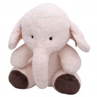 عروسک فیل مکس نشسته سایز بزرگ رنگ کرم