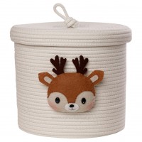 سبد کوچک لباس طرح سنجاب رنگ کرم ایسیز Isiz