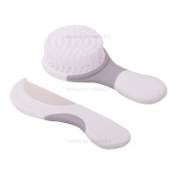 ست شانه و برس نوزاد سفید - طوسی رووکو Rovco