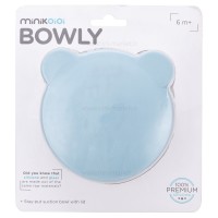 کاسه درب دار سیلیکونی رنگ آبی مینیک اوی اوی Minik Oioi