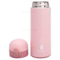 فلاسک آب استيل قفل دار رنگ صورتي هلودریم Hello dream