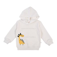 هودی پسرانه طرح دایناسور رنگ سفید بی بی گپ Baby Gap