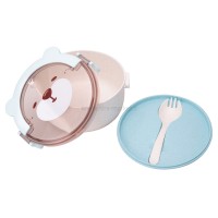 ظرف غذا گیاهی طرح خرسی رنگ آبی برند خارجی