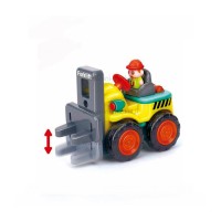 ماشین قدرتی لیفتراک هولی تویز Huile Toys رنگ زرد