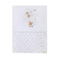 سرويس خواب سه تيکه مسافرتي طرح تدي رنگ سفيد ايسيز