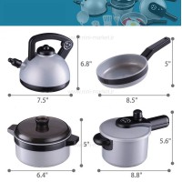 اسباب بازی ظروف آشپز خانه کد 1-353 نقره ای Wei Yuan Toys