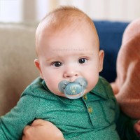 پستانک بادامی تکی الترا سافت 6 - 18 ماه طرح little star اونت Avent  (بدون جعبه)