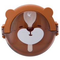 ظرف غذا خرس یک طبقه رنگ قهوه ای برند خارجی