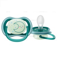 پستانک بادامی تکی الترا ایر 6 - 18 ماه طرح ماه شب‌تاب اونت Avent (بدون جعبه)