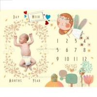 پارچه ماهگرد طرح دختر برند آلپی کیدز LP Kids