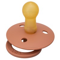 پستانک تکی لاتکس سایز 6 -18 ماه رنگ آجری فاقد جعبه بیبز Bibs