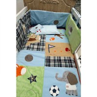 ست روتختی 8 تکه - تکه دوزی طرح زرافه بیبی فور لایف Baby4life