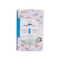 قنداق چسبی نوزاد طرح برگ بیبی فورلایف Baby4life