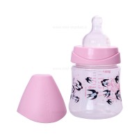 شیشه شیر 150 میل طرح پرستو رنگ صورتی سواوینکس Suavinex