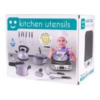 اسباب بازی ظروف آشپزخانه کد 1-381 نقره ای Wei Yuan Toys