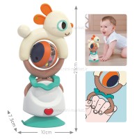 جغجغه صندلی غذا طرح خرگوش رنگ سفید هولی تویز Huile toys