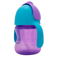 لیوان نی دار دسته دار فیلیپس اونت Philips Avent رنگ بنفش 200 میل