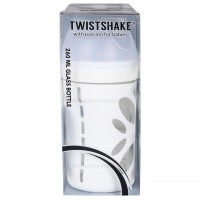 شیشه شیر 260 میل پیرکس کاور دار رنگ سفید Twistshake