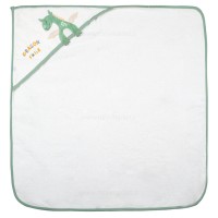 ست حوله 5 تیکه طرح دایناسور رنگ سفید سبز پاپو Papo