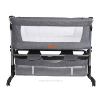 تخت کنار مادر و گهواره هانا Hannah مدل آکوا Aqua رنگ طوسی