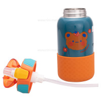 فلاسک آب استيل طرح دار رنگ سبز هلو دریم Hello dream