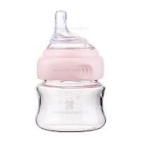 شیشه شیر پیرکس 100 میل رنگ صورتی کیکابو Kikkaboo