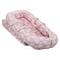 تشک شیبدار گاردار طرح فیل و بچه رنگ صورتی برند ایسیز Isiz