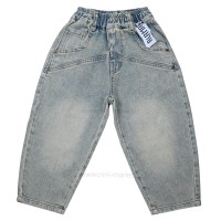 شلوار جین اسپرت ساده رنگ آبی روشن