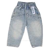 شلوار جین اسپرت طرح آلاما رنگ آبی روشن