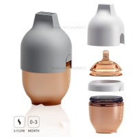 شيشه شير 160 ميل رنگ طوسی هی اور شی Heorshe