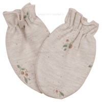 دستکش طرح فندق رنگ کرم نیلی nili