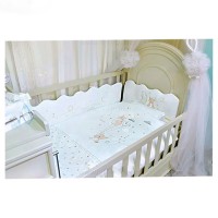 ست روتختی 7 تیکه طرح تدی رنگ سفید ایسیز