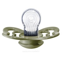 پستانک تکي بادامي سيليکوني 6 - 18 ماه سبز بیبز BIBS (بدون جعبه)