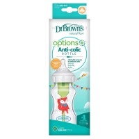 شیشه شیر پیرکس 270 میل آپشن پلاس طرح روباه دکتر براون DrBrowns