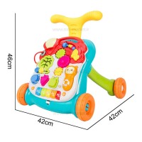 واکر موزیکال دو کاره کد 5218 رنگ سفید قرمز