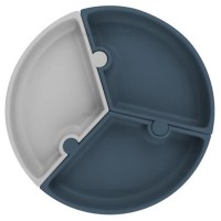 ظرف غذا پازلی چند بخش رنگ طوسی سرمه ای مینیک اوی اوی minik oi oi