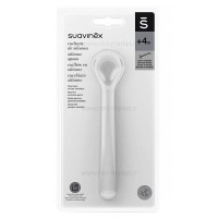 قاشق سیلیکونی رنگ طوسی+4 ماه سواوینکس Suvainex