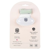 مسواک انگشتی سیلیکونی رنگ سبز امریکو بیبی Americo baby