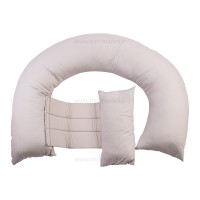 بالش بارداری دوکاره ایس ایز Isiz رنگ خاکی مدل C.SHAPE-کد Is3900