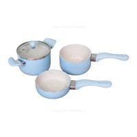 سرویس قابلمه 4 پارچه مدل نیکا آبی عروس Aroos