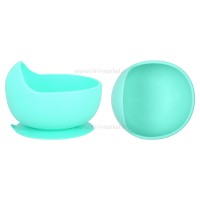 ست ظرف غذای سیلیکونی 5 تیکه طرح فیل رنگ سبز بیبی فور لایف baby 4 life