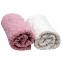 حوله دست و صورت 8 عددی رنگ سفيد صورتی کارامل Caramell