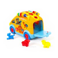 اتوبوس لگو حیوانات کد 988 هولی تویز Huile Toys