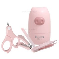 ست مانیکور طرح خوک رنگ صورتی بیبی سیل Babisil